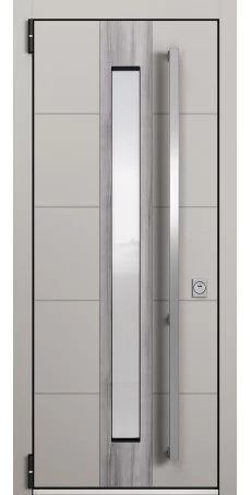 Дверь ДАЙМОНД TS ЛКП Malva/ШП Платинум