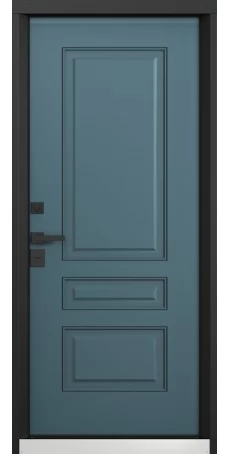 Дверь ДАЙМОНД T MP Колоре неро/ ПВХ Верде