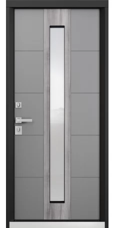 Дверь ДАЙМОНД TS ЛКП Malva/ШП Платинум