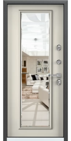 Стальная дверь с зеркалом Профессор 4+ 5D3