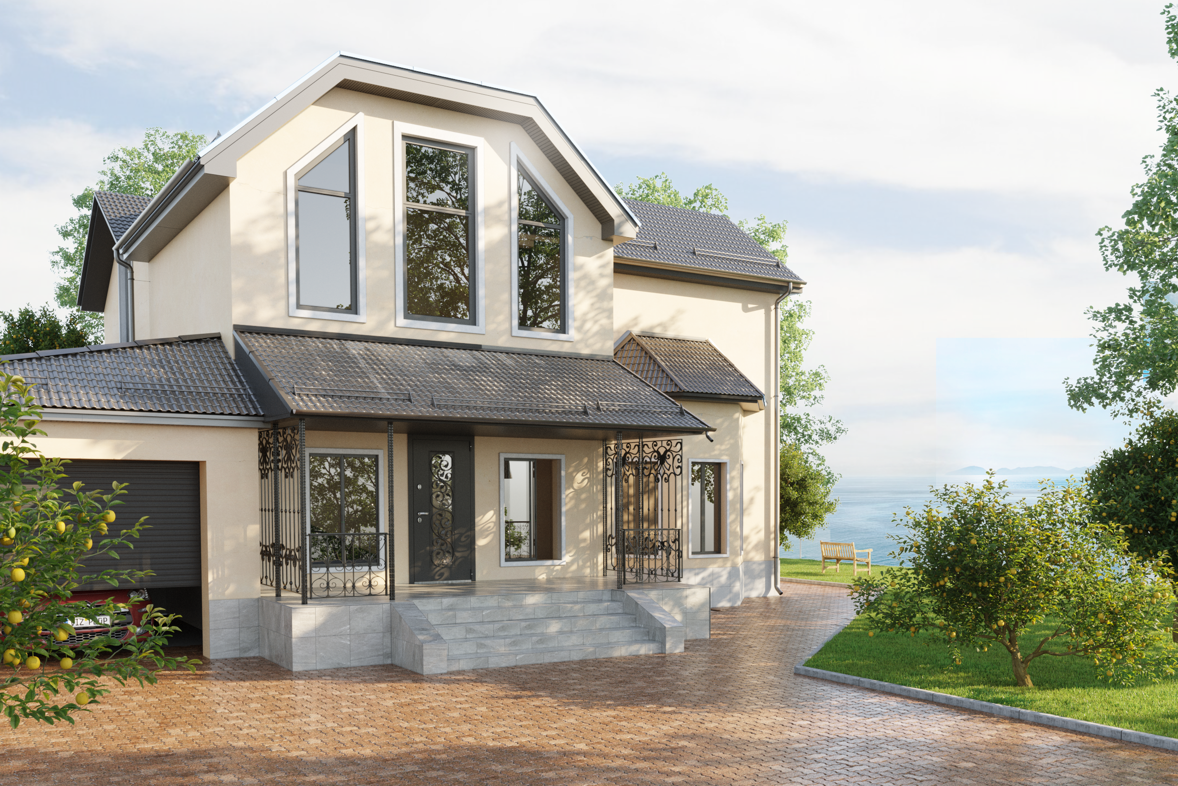 двери в коттедж