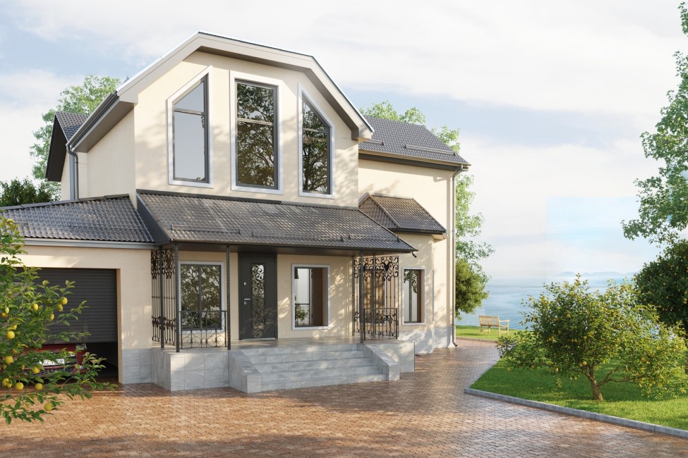 Входная дверь Snegir со стеклянной вставкой