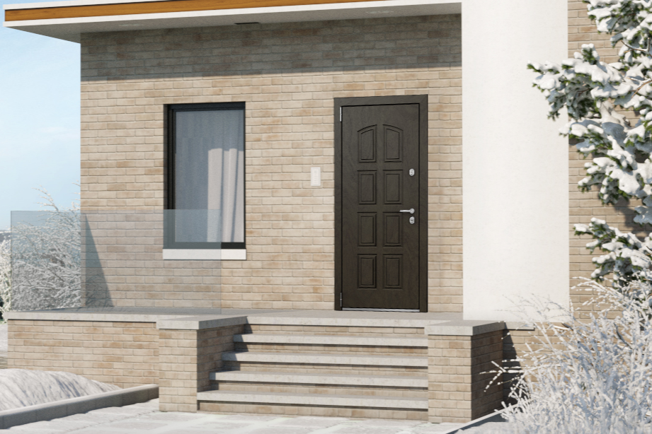 вариант уличной входной двери с терморазрывом