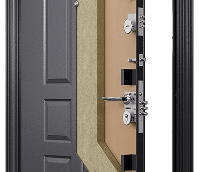 простейшее наполнение двери внутри