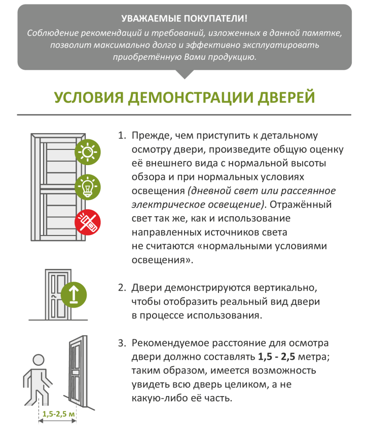 верный осмотр межкомнатной двери